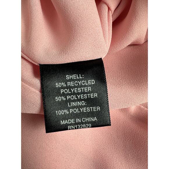 NBD REVOLVE Size Small Pink Kinsley Evening Gown One Shoulder Crepe Formal Glam - Picture 15 of 15